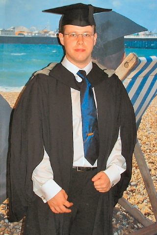 Phil in gown